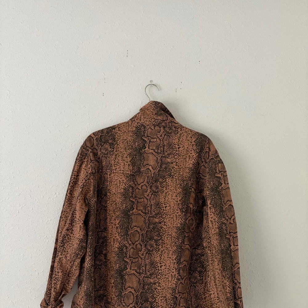 FREE PEOPLE SNAKE TRUCKER JACKET - Picture 4 of 10